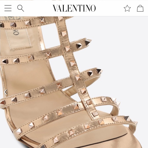 100% REAL Valentino 105mm Lovestuds Caged Sandal - Picture 5 of 16